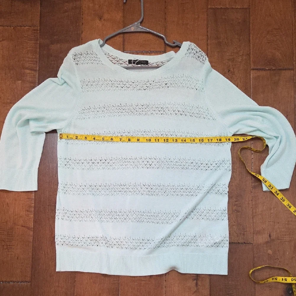 CLEARANCE Banana Republic Women's Light Seafoam Green Knit Top Size XL - Picture 7 of 11